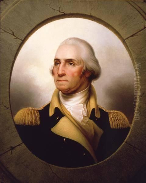 George Washington (1732-1799) Oil Painting by Rembrandt Peale