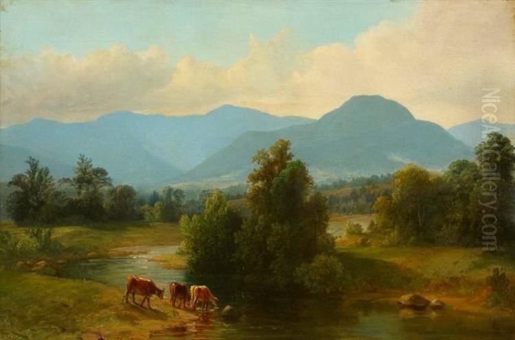 View of the Shandaken Mountains, New York Oil Painting by Asher Brown Durand