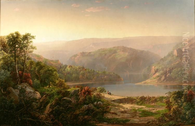 Morning in the Blue Ridge Mountains, Virginia Oil Painting by William Louis Sonntag, Sr.