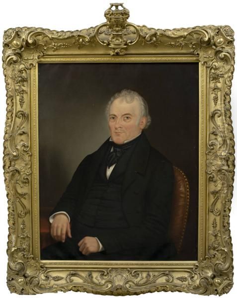 John Fisher (ca. 1785-1848) Oil Painting by Frederick R. Spencer