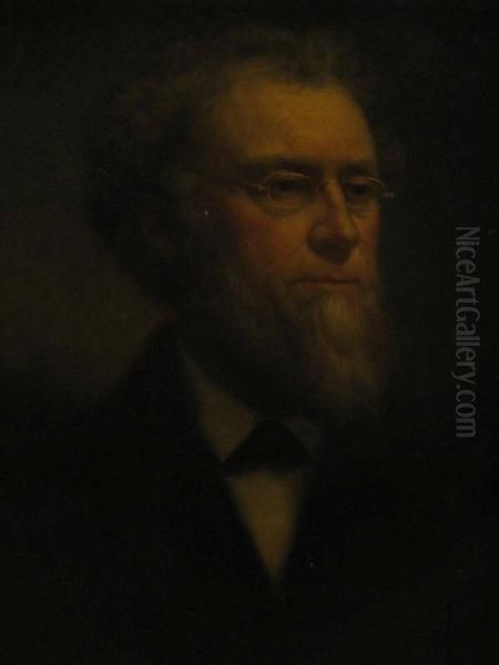 Edwin McMasters Stanton (?) Oil Painting by Benjamin Franklin Reinhart