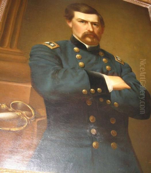 George Brinton McClellan (1826-1885) Oil Painting by Edward Dalton Marchant