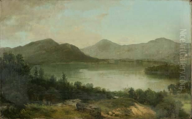 Lake George, New York Oil Painting by Asher Brown Durand