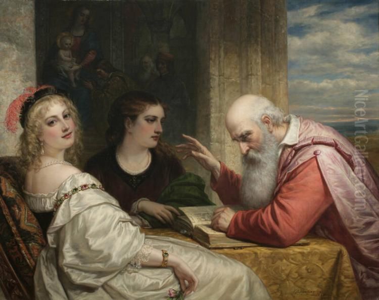 Sowing the Word Oil Painting by Daniel Huntington