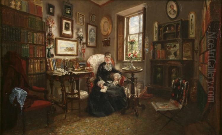 Mrs. Charles A. Lamb (Martha Joanna Nash, 1829-1893) Oil Painting by Cornelia Adele Strong Fassett
