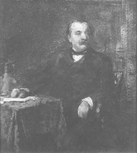 Grover Cleveland (1837-1908) Oil Painting by Eastman Johnson