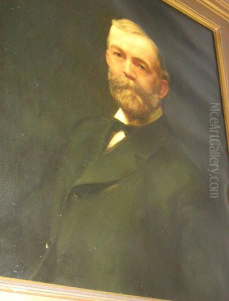 William H. Perkins (1859-1940) Oil Painting by Charles Curran