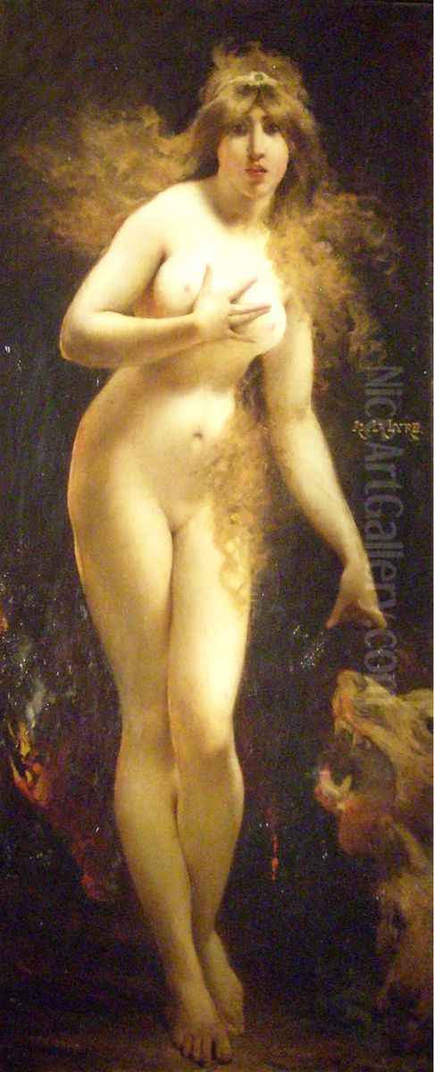 Psyche aux enfers Oil Painting by Adolphe Lalyre