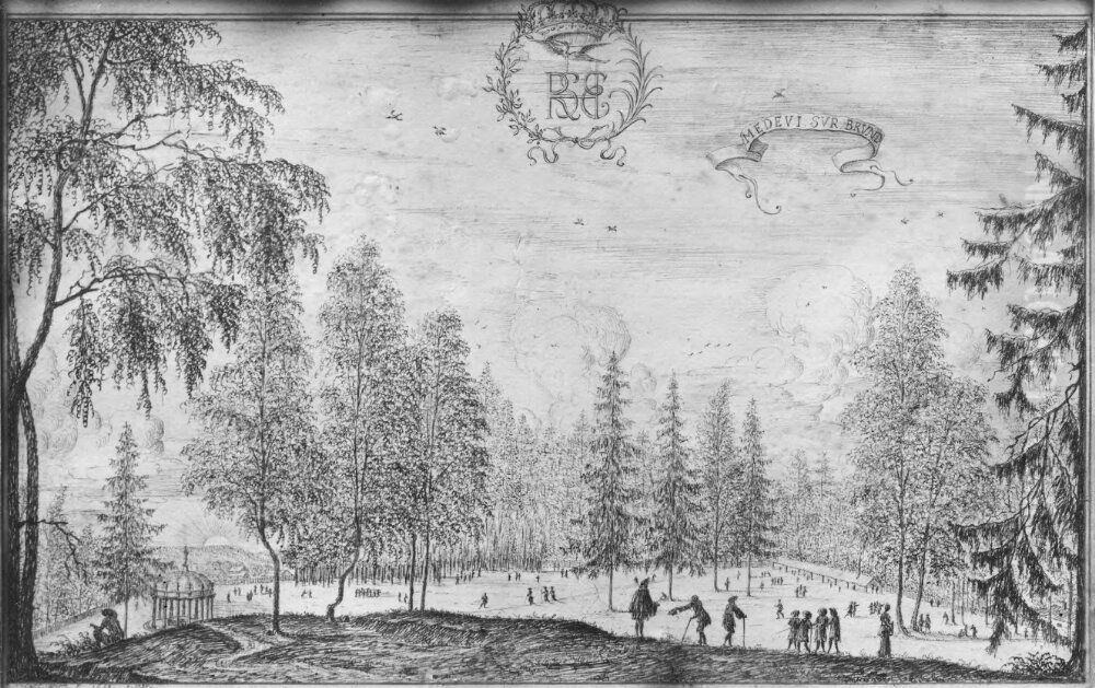 Medevi surbrunn Oil Painting by Carl Sparre