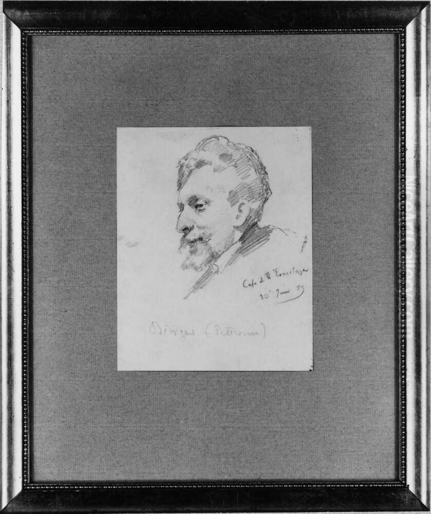 Hugo Birger (1854-1887), artist, married to Matilda Gadea Oil Painting by Peder Severin Kroyer