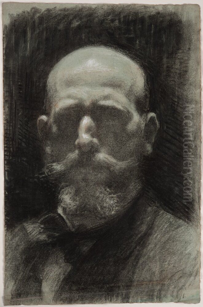 Self-Portrait Oil Painting by Robert Thegerstrom