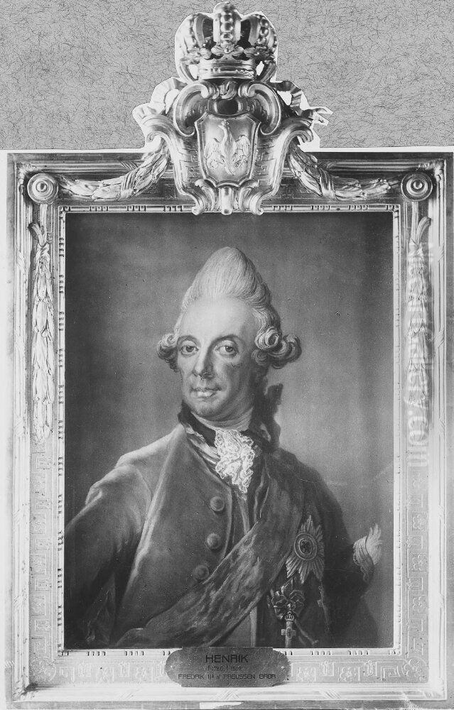 Henrik, 1726-1802, prins av Preussen Oil Painting by Gustaf Lundberg