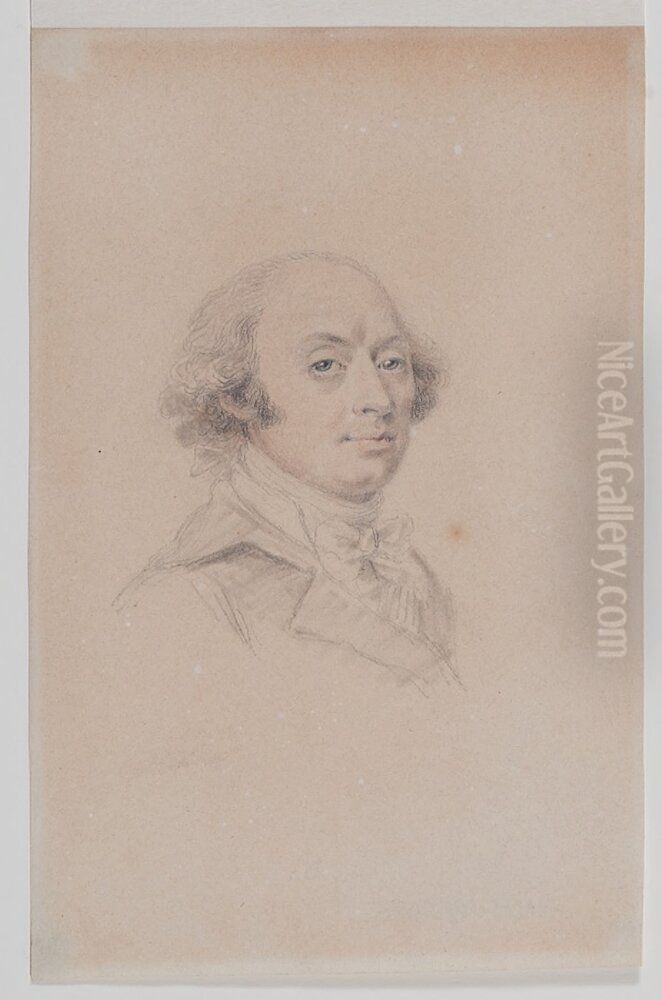 Sjalvportrartt Oil Painting by Anton Ulrik Berndes