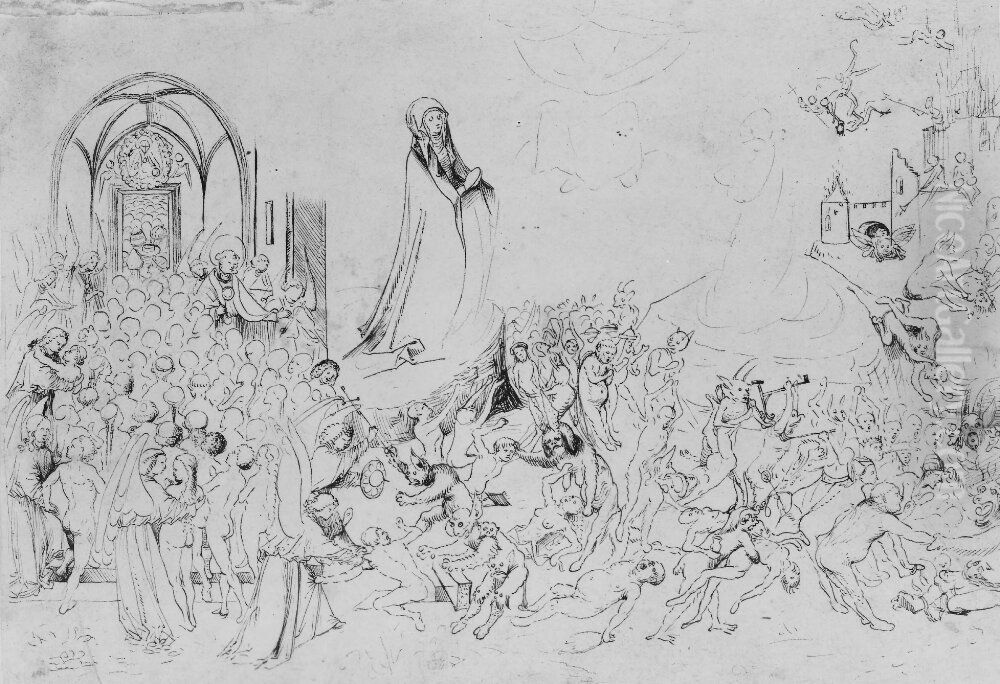 The Last Judgement Oil Painting by Hans Burgkmair the elder