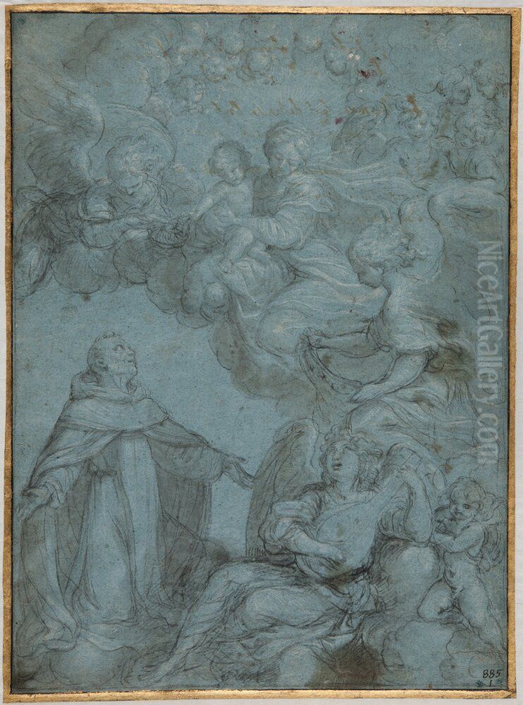 The Madonna of the Rosary Oil Painting by Guido Reni