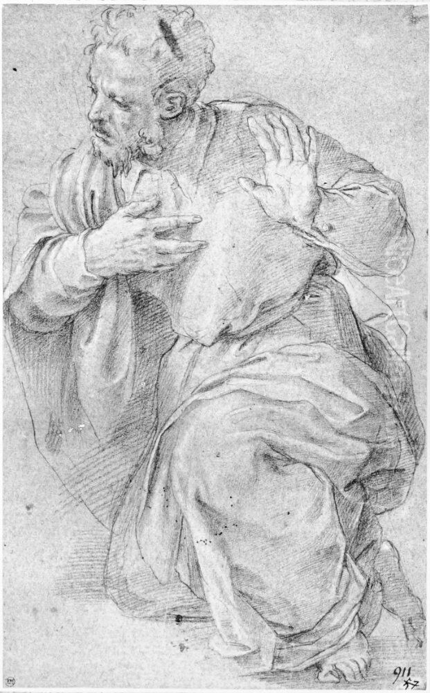 St. Joseph Oil Painting by Giorgio Vasari