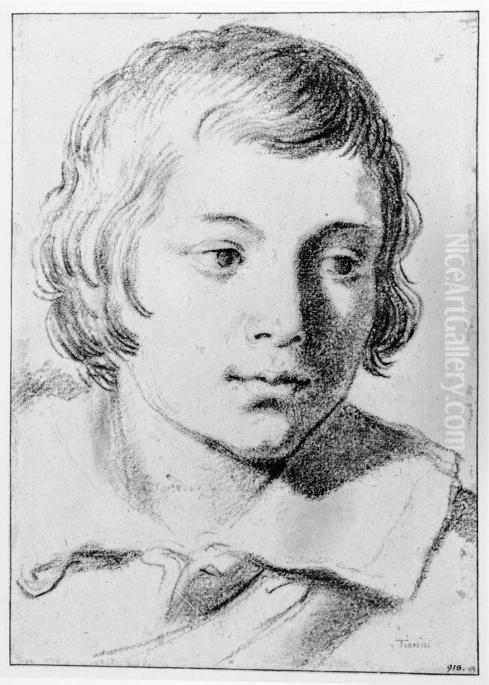 Head of a boy Oil Painting by Alessandro Tiarini