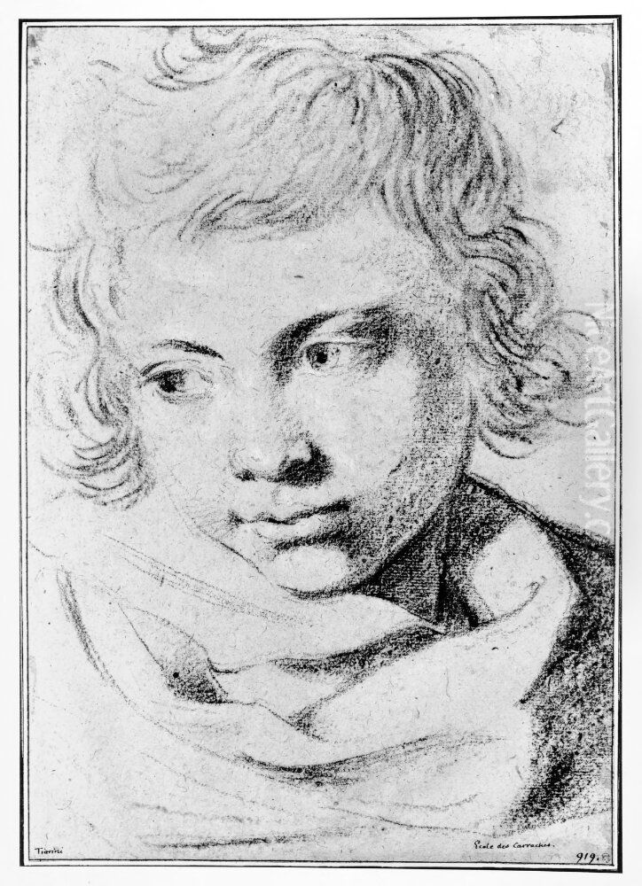 Head of a boy Oil Painting by Alessandro Tiarini