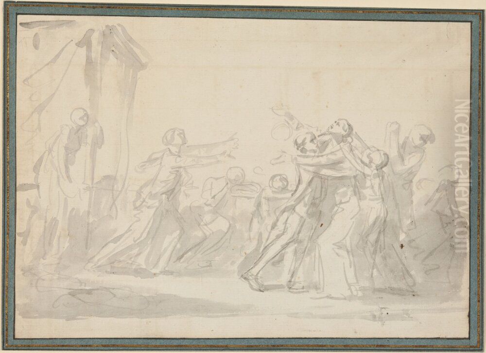 Aterkomsten Oil Painting by Jean-Baptiste Greuze