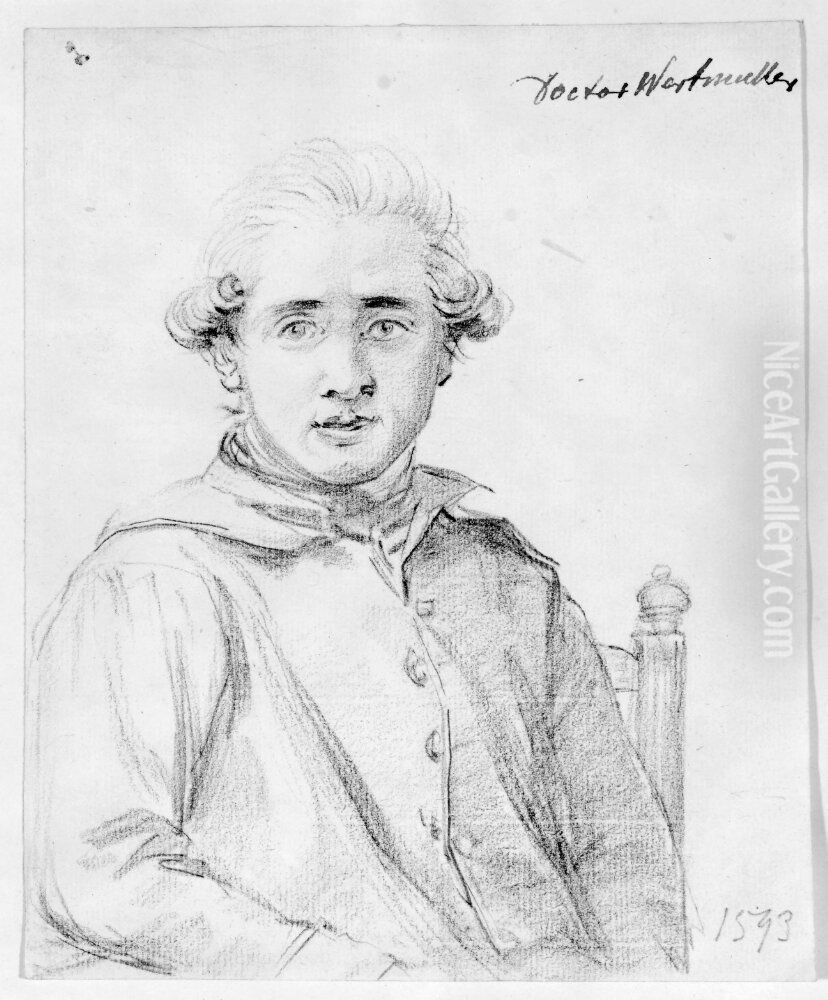 Doktor Wertmuller Oil Painting by Johan Tobias Sergel