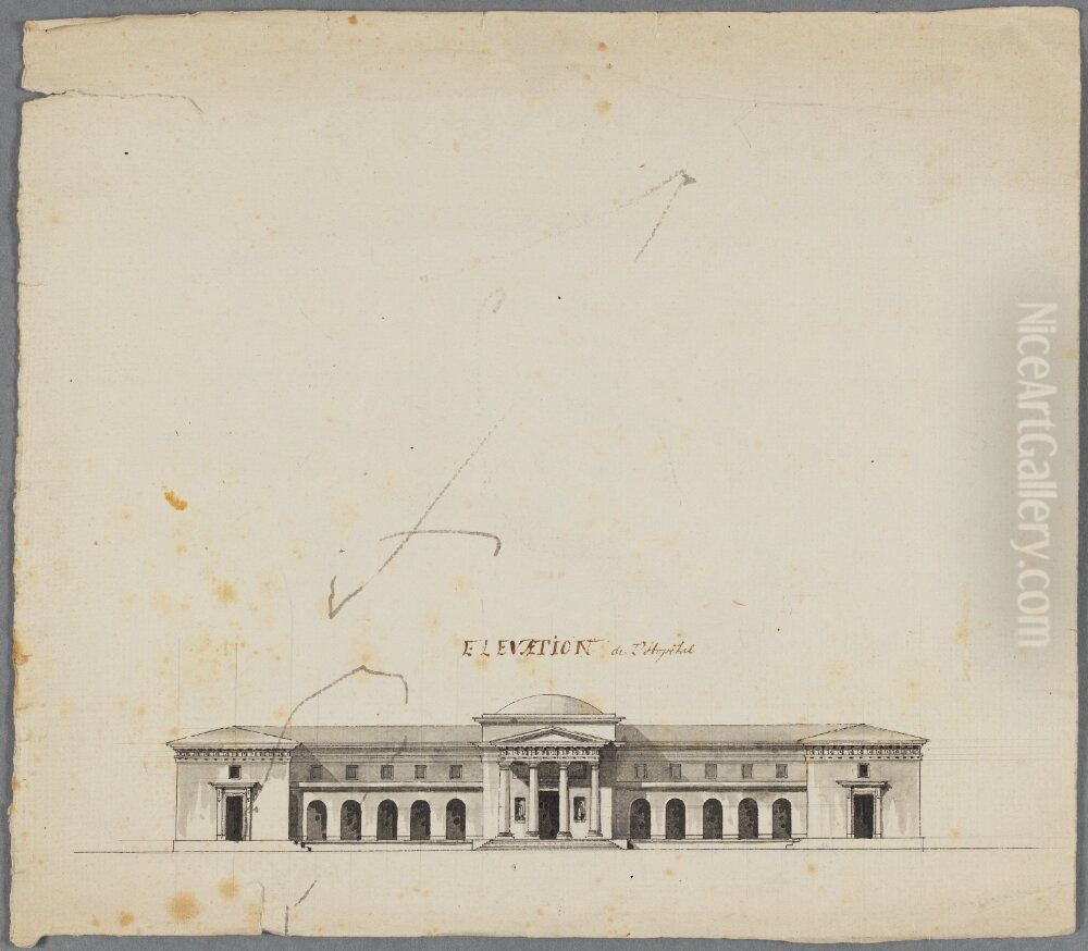 Elevation of a Hospital Building. 