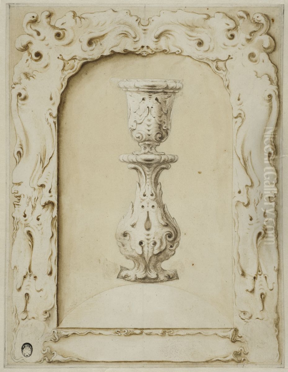 Ornamentstudie Oil Painting by Adam van Vianen