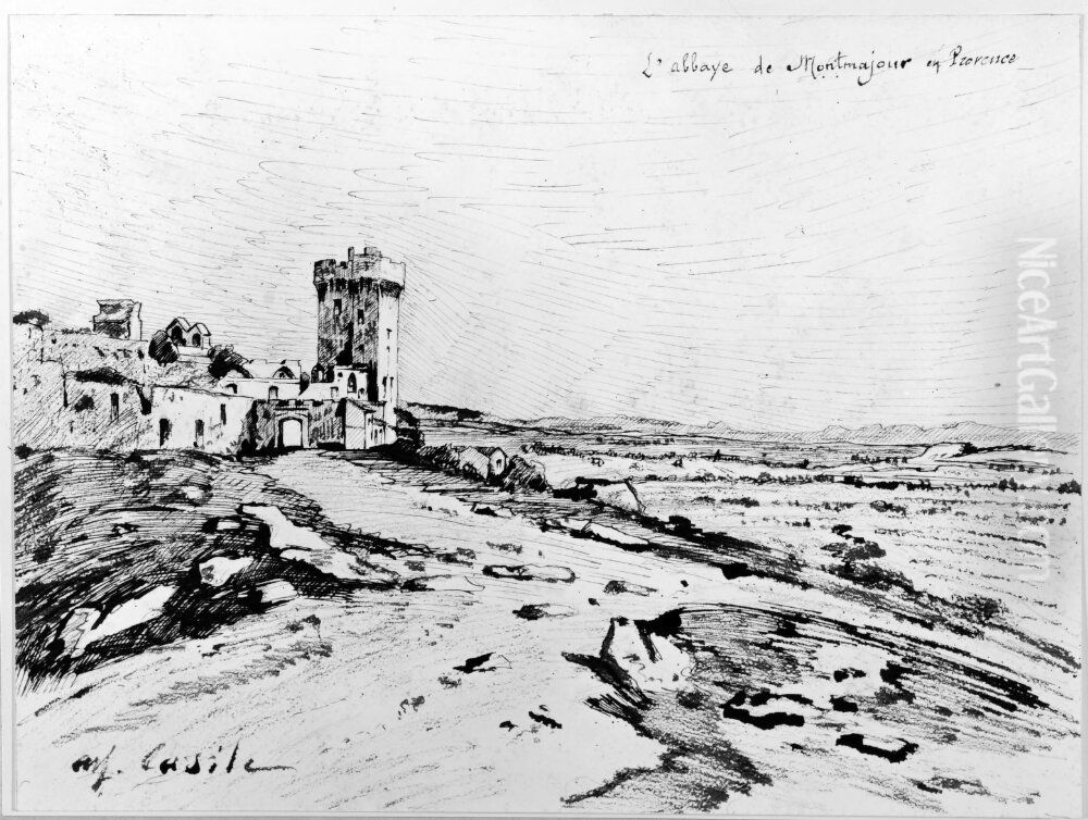 Klostret i Montmajour, Provence Oil Painting by Alfred Casile