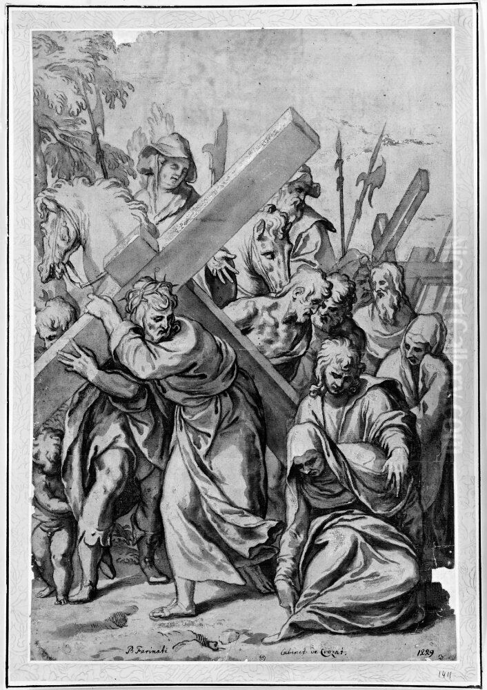 The Road to Calvary Oil Painting by Paolo Farinati