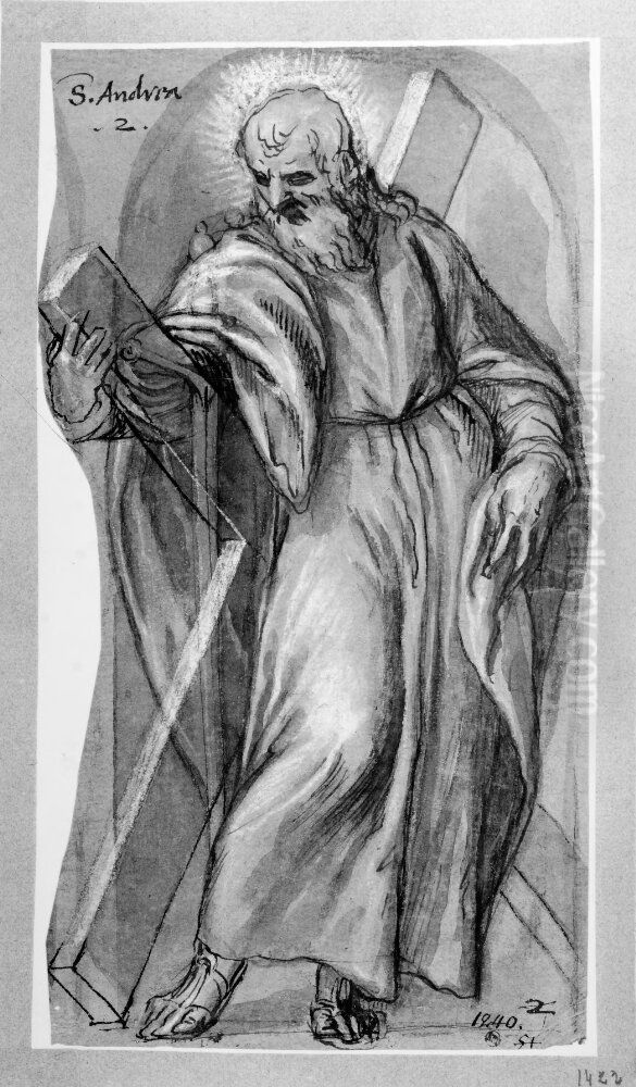 St. Andrew Oil Painting by Paolo Farinati