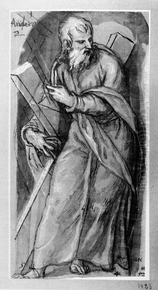 St. Andrew Oil Painting by Paolo Farinati