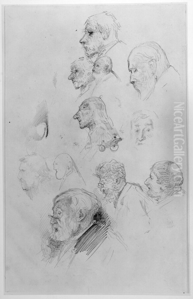 Fysionomier Oil Painting by Fernand Cormon