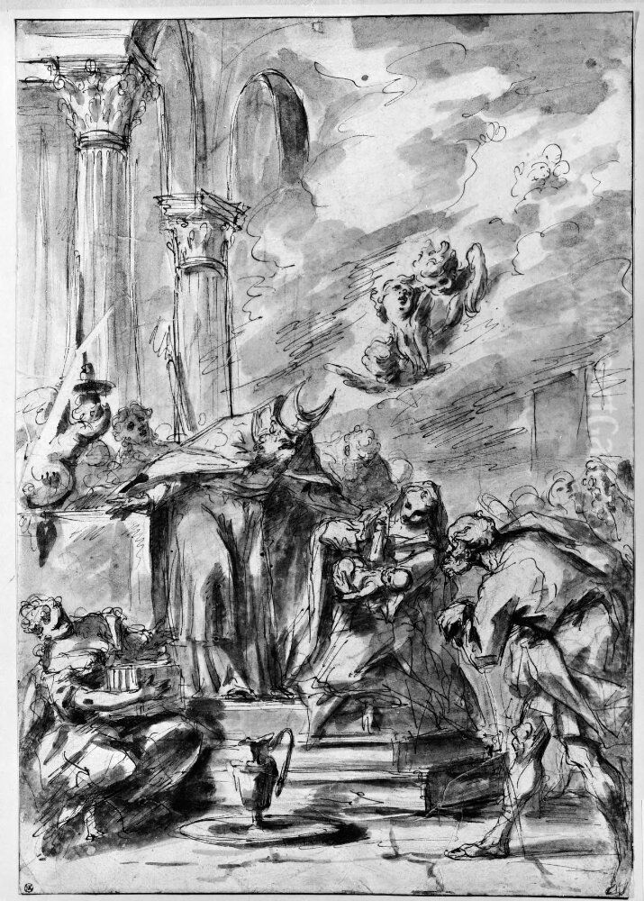 The Presentation in the Temple Oil Painting by Gaspare Diziani