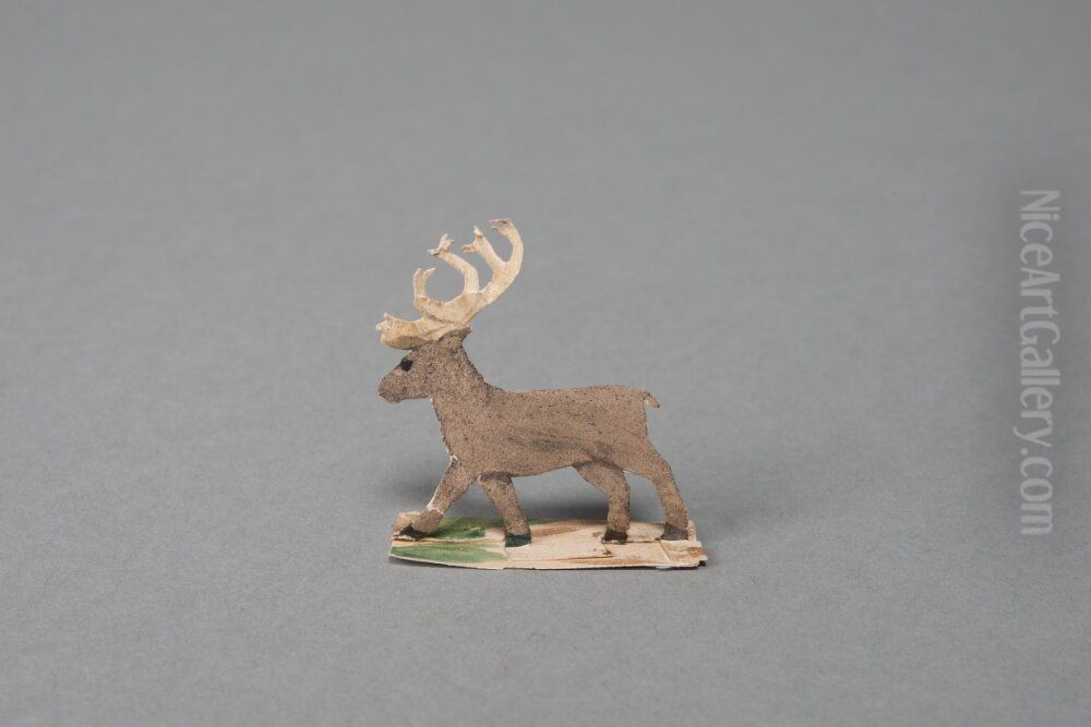 Deer [one of 36 figures] Oil Painting by Ivar Arosenius