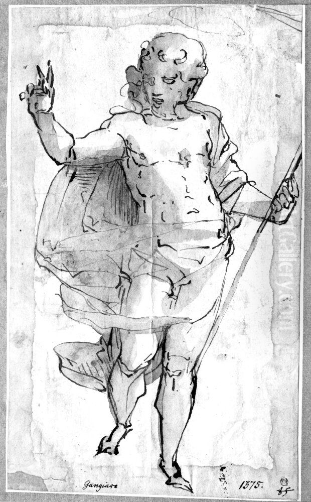 Christ Resurrected Oil Painting by Luca Cambiaso