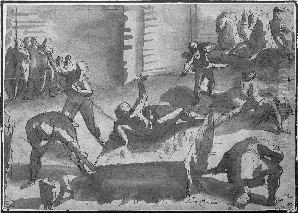 The Martyrdom of St. Lawrence Oil Painting by Luca Cambiaso