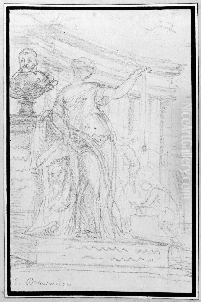 Arkitektur? Oil Painting by Edme Bouchardon