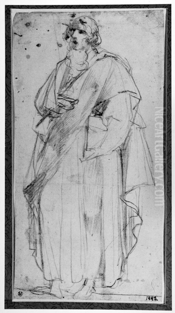 Standing apostle Oil Painting by Giuseppe Cesari