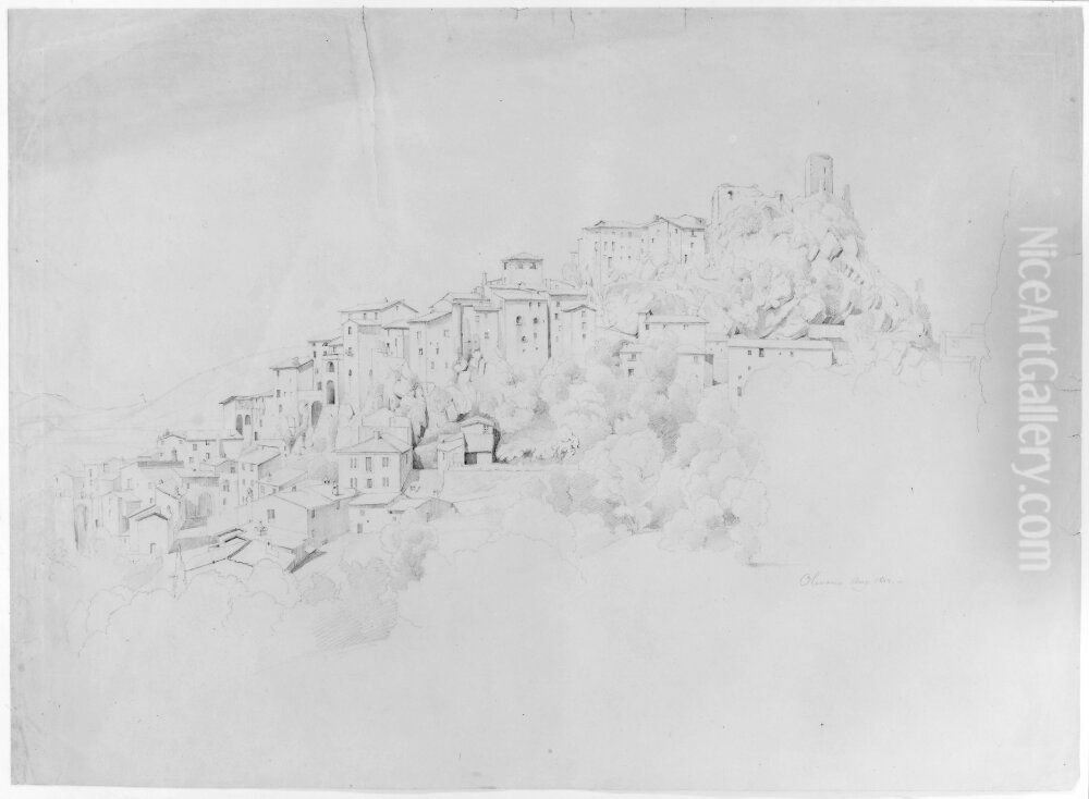 Olevano Oil Painting by Joseph Magnus Stack