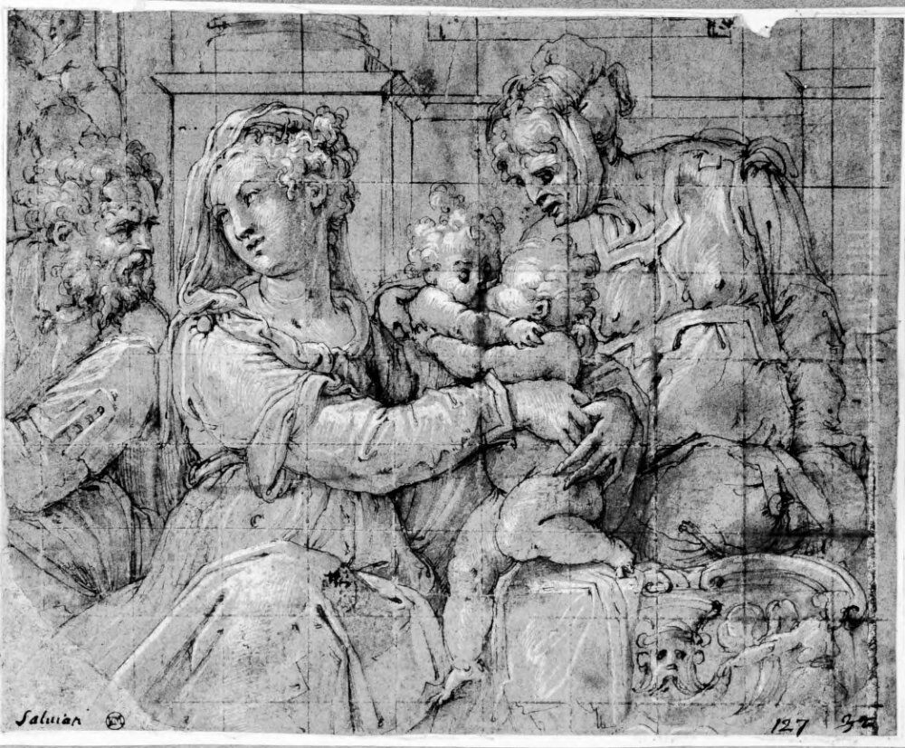 The Holy Family Oil Painting by Giorgio Vasari