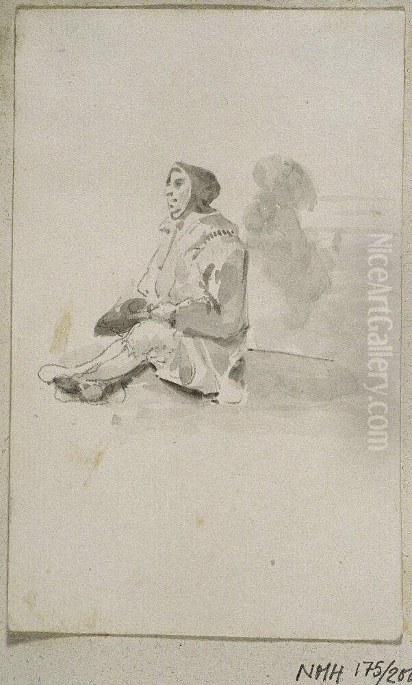 Tiggerska Oil Painting by Johan Fredric Martin