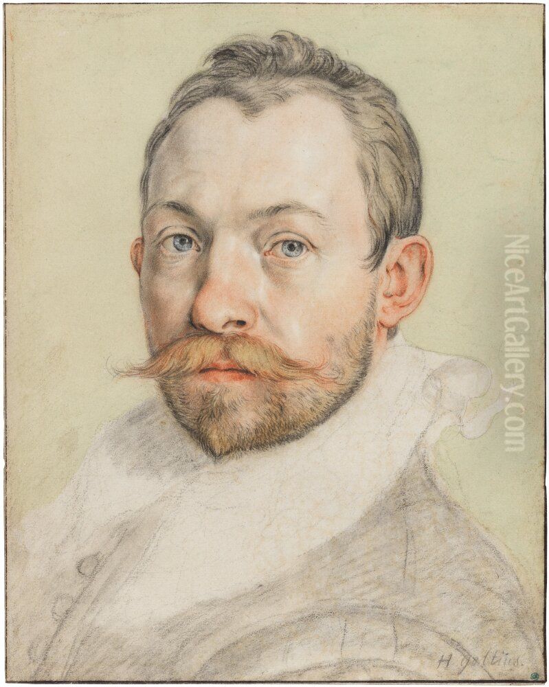 Self-Portrait Oil Painting by Goltzius Hendrick