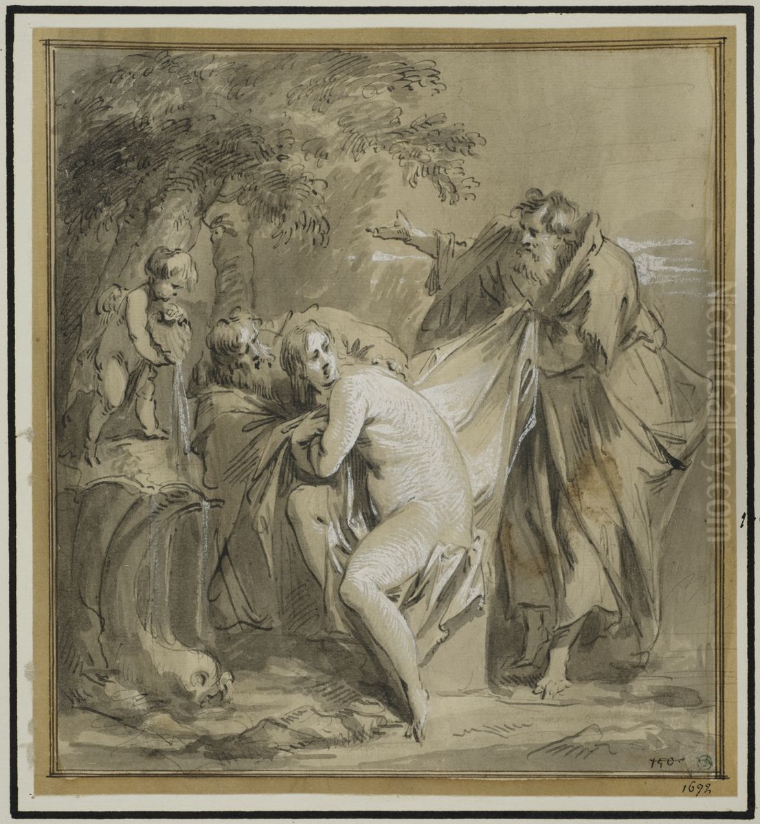 Susanna och gubbarna Oil Painting by Jacob de Wit