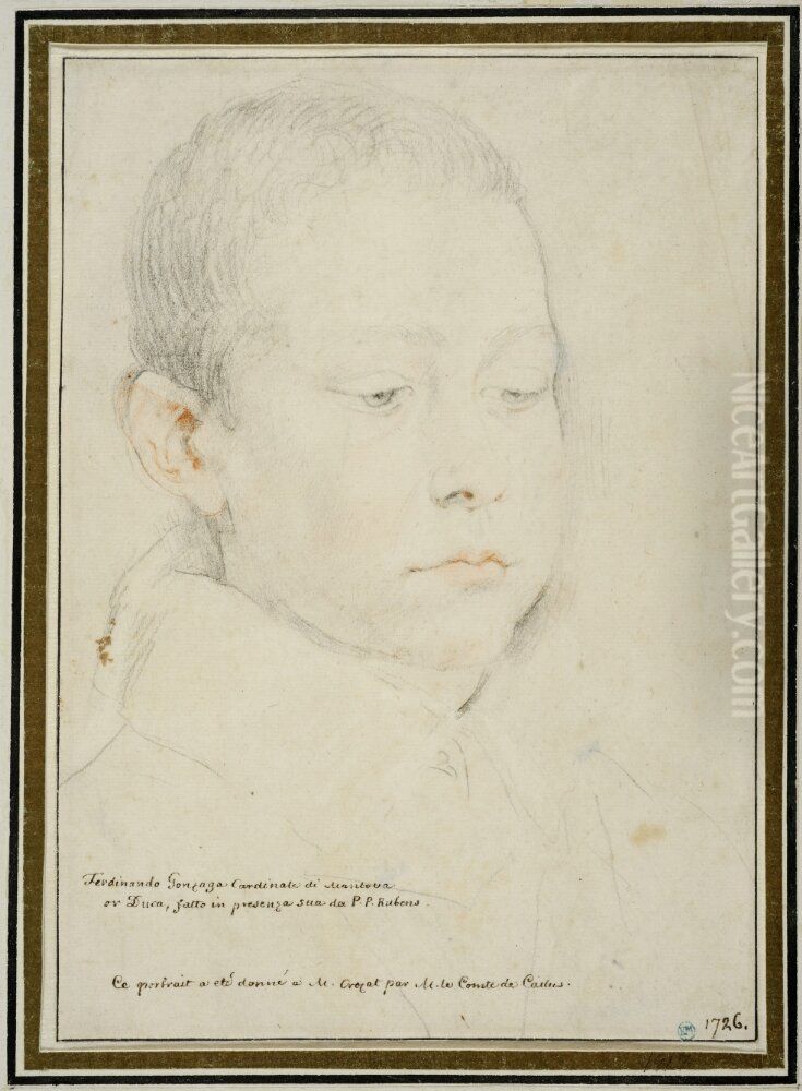 Portrait of Ferdinando I Gonzaga Oil Painting by (studio of) Rubens, Peter Paul