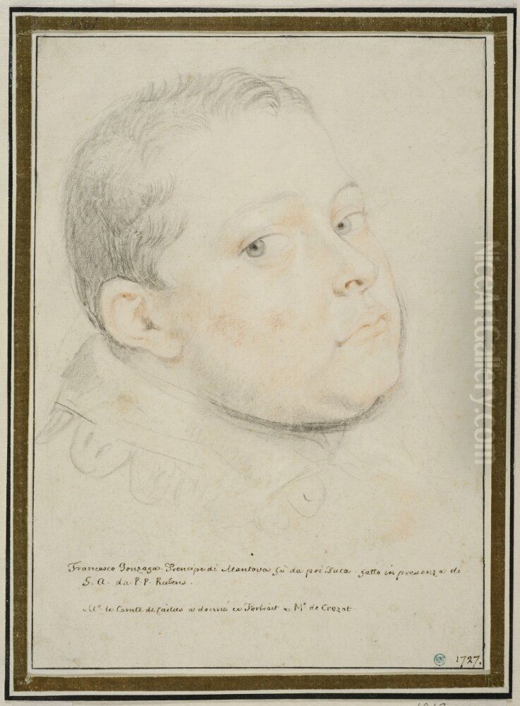 Portrait of Francesco Gonzaga Oil Painting by (studio of) Rubens, Peter Paul