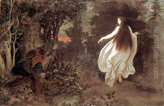 Apparition in the Woods Oil Painting by Moritz von Schwind
