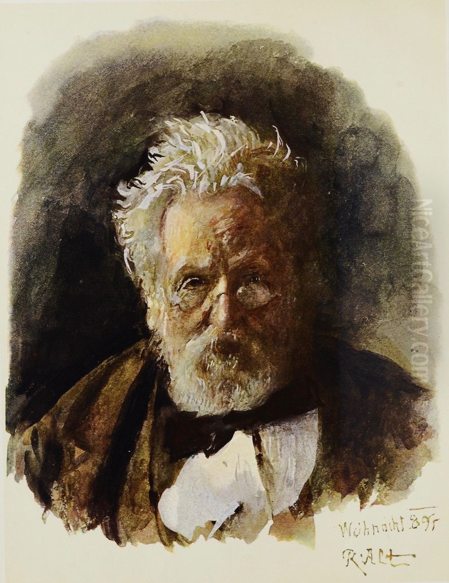 Self-portrait Oil Painting by Rudolf von Alt