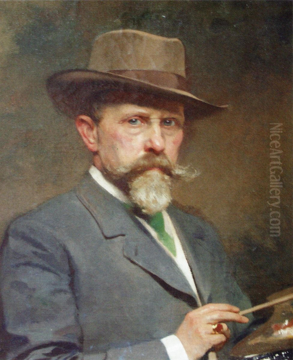 Self-portrait Oil Painting by George Sturm
