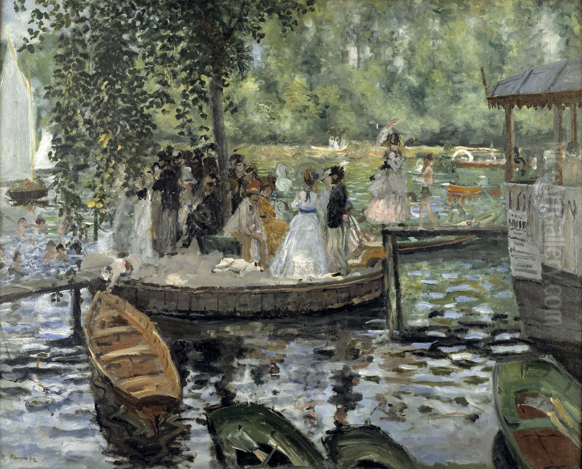 La Grenouillere Oil Painting by Pierre Auguste Renoir
