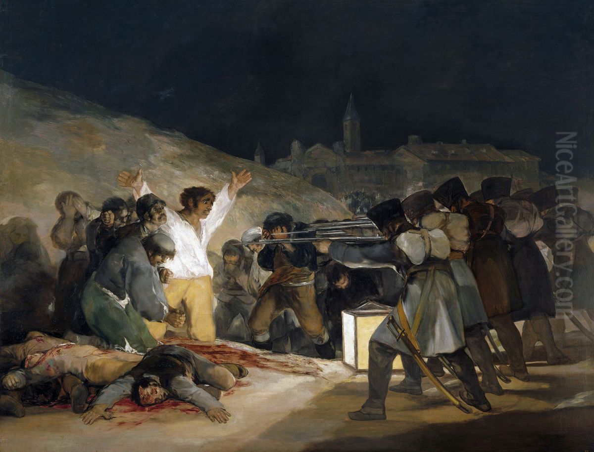 The Third of May, 1808 Oil Painting by Francisco Goya Fuendetodos