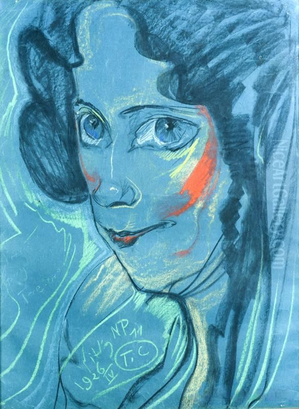 Portrait of Maria Kasprowicz Oil Painting by Stanislaw Ignacy Witkiewicz (Witkacy)